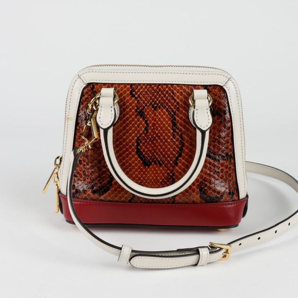 Horsebit Mini Python Top Handle Tote Shoulder Bag - image 6